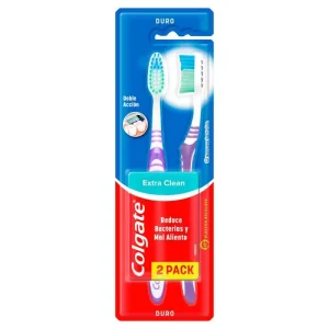 2 CEPILLO DENTAL COLGATE EXTRA CLEAN DURO OFERTA