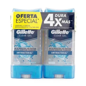 2 DESODORANTE GILLETTE CLEARGEL PROTEC ANTITRASNPIRANTE 113 GR OFERTA