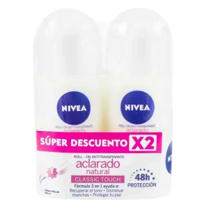 2 DESODORANTE NIVEA ROLLON ACLARADO NATURAL 50 ML MUJER OFERTA