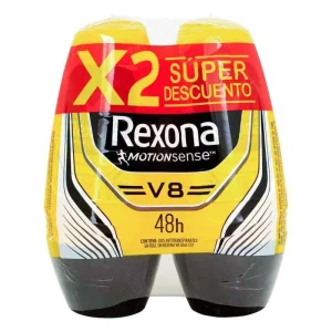 2 DESODORANTE REXONA ROLLON MEN V8 50 ML HOMBRE OFERTA