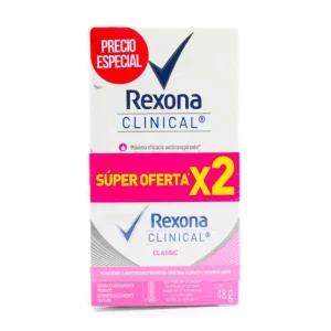 2 DESODORANTE REXONA SOFT CLINICAL WOM 48 S.O