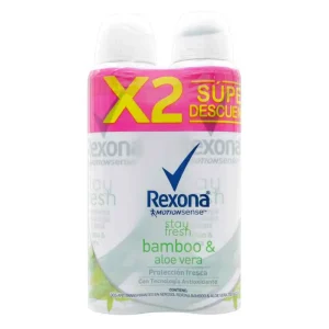 2 DESODORANTE REXONA SPRAY BAMBO 90 GR MUJER