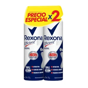 2 TALCO REXONA EFFICIENT ORIGINAL SPRAY 210ML PRECIO ESPECIAL