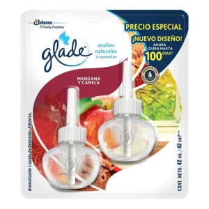 AMBIENTADOR GLADE 2 REPUESTO ACEITE MANZANA