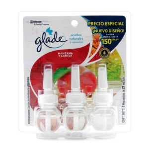 AMBIENTADOR GLADE PREPACK X 3 REPUESTOS EN ACEITE