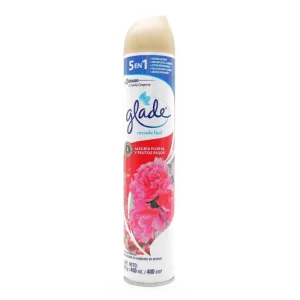 AMBIENTADOR GLADE SPRAY ALEGRIA FLORAL Y FRUTOS ROJOS 400 ML