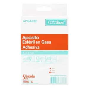 APOSITO ESTERIL GASA ADHESIVA ALFASAFE CAJA X 5 UNIDADES