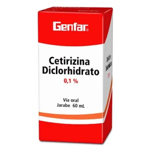 CETIRIZINA JARABE 0.1% KIDS 60 ML GENFAR