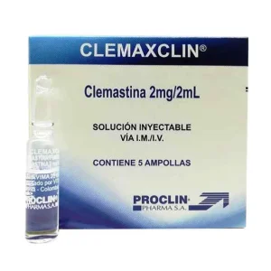 CLEMAXCLIN 2MG/2ML SOLUCIÓN INYECTABLE CAJA X 5 AMPOLLAS