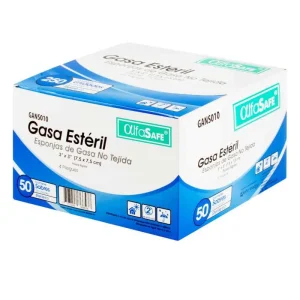 GASA ALFA ESTERIL NO TEJIDA 3X3 7.5 CM CAJA X 50 UDS