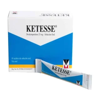 KETESSE 25 MG SOLUCIÓN ORAL CAJA X 10 SACHETS 10 ML