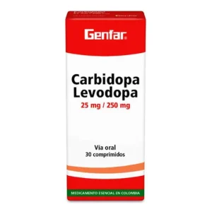 LEVODOPA + CARBIDOPA 25/250 MG CAJA X 30 TABLETAS GENFAR