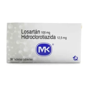LOSARTAN 100 MG + HCT 12.5 MG CAJA X 30 TABLETAS MK