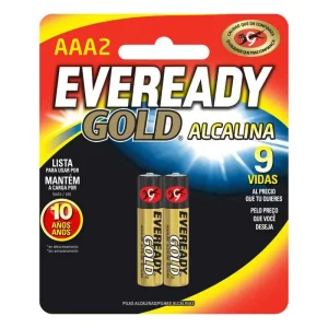 PILA EVEREADY GOLD ALKALINA AAA 2 UDS