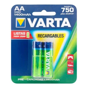 PILA VARTA RECARGABLE AA 2 UDS