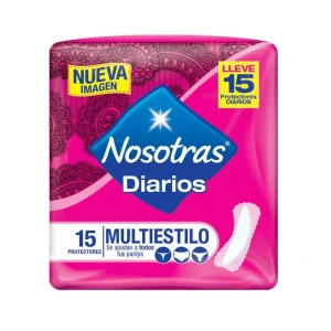 PROTECTORES NOSOTRAS DIA MULTIESTILO 15 UDS