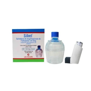 SIBET SOLUCIÓN PARA INHALACION 25/125  X 120 DOSIS + INHALOCAMARA