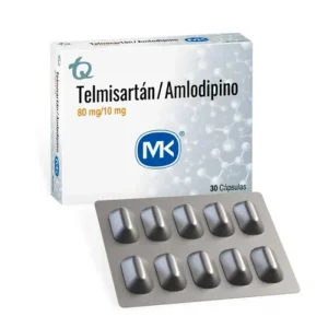 TELMISARTAN 80 MG + AMLODIPINO 10 MG CAJA X 30 TABLETAS MK